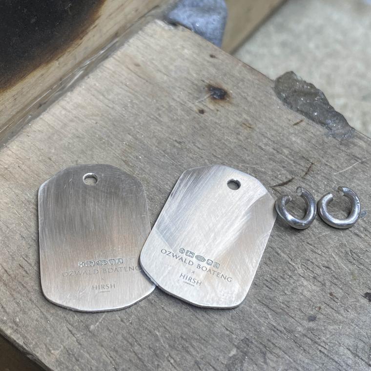 Boateng x Hirsh Power of Love silver necklace in the making