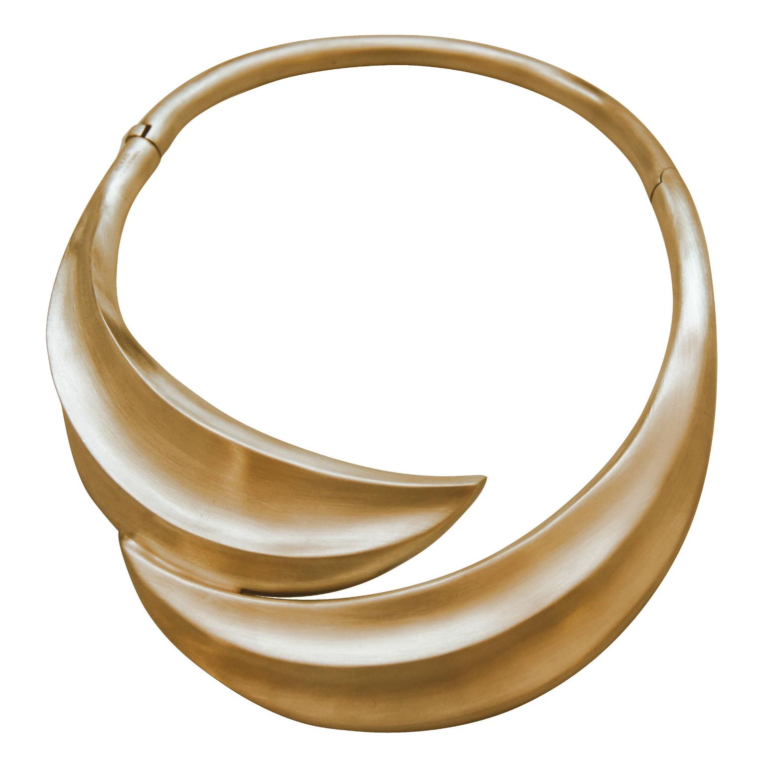 Joaquín Berao sculptural gold-plated silver choker