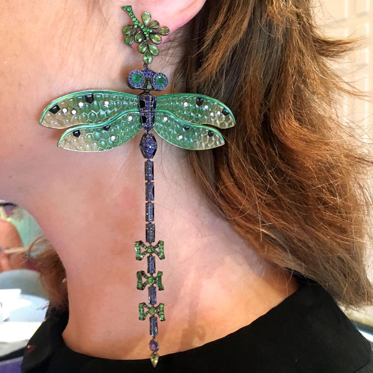 Lydia Courteille Dragonfly earrings