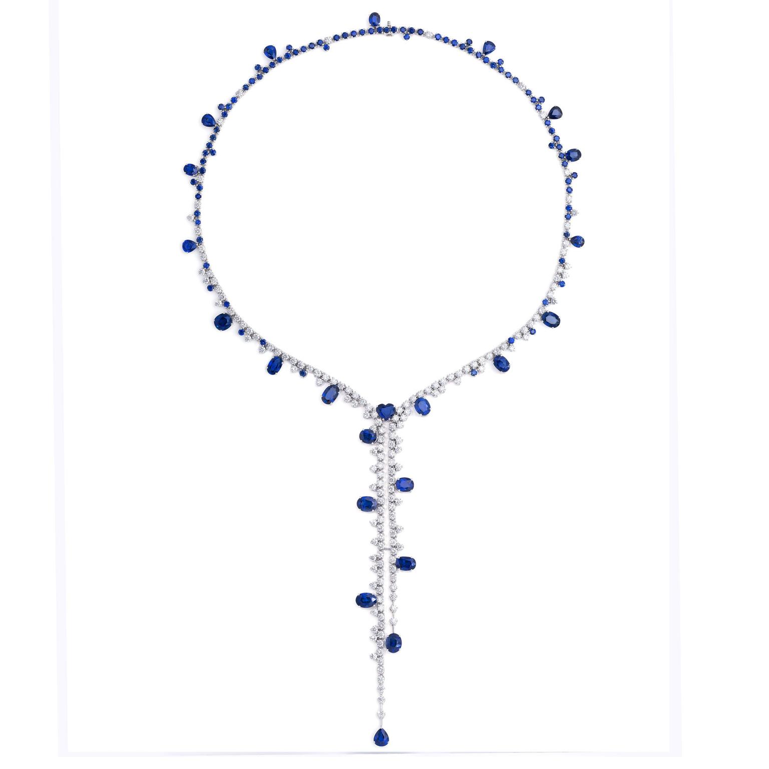 Stenzhorn Blue Divine sapphire and white diamond necklace
