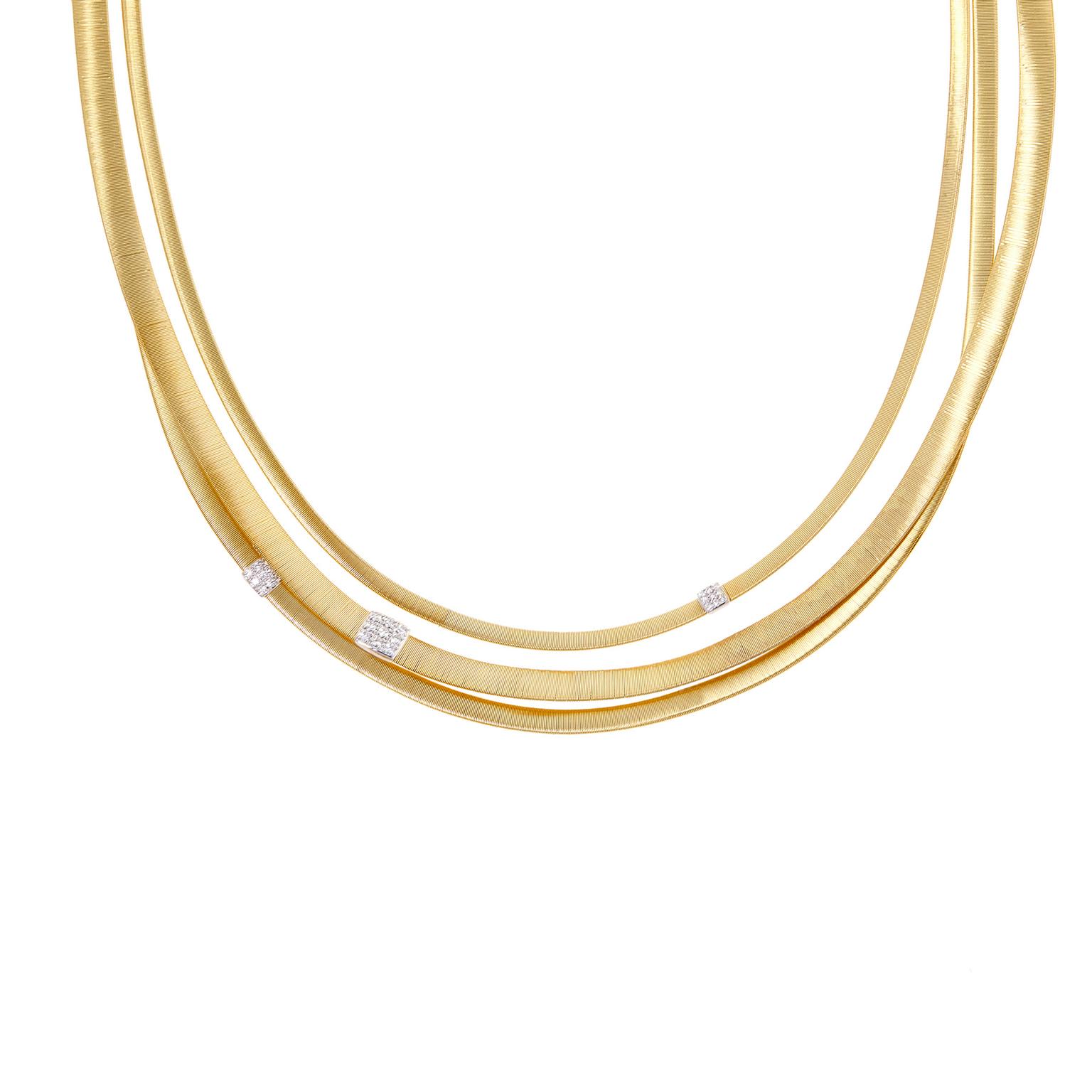 Marco Bicego three-strand gold Masai choker