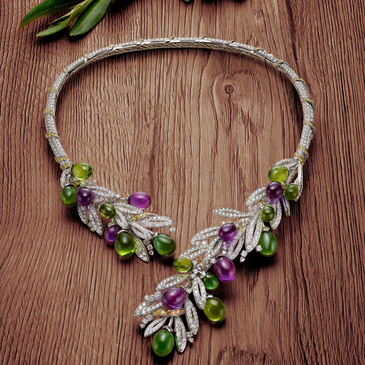 Bulgari Festa Olive high jewellery necklace