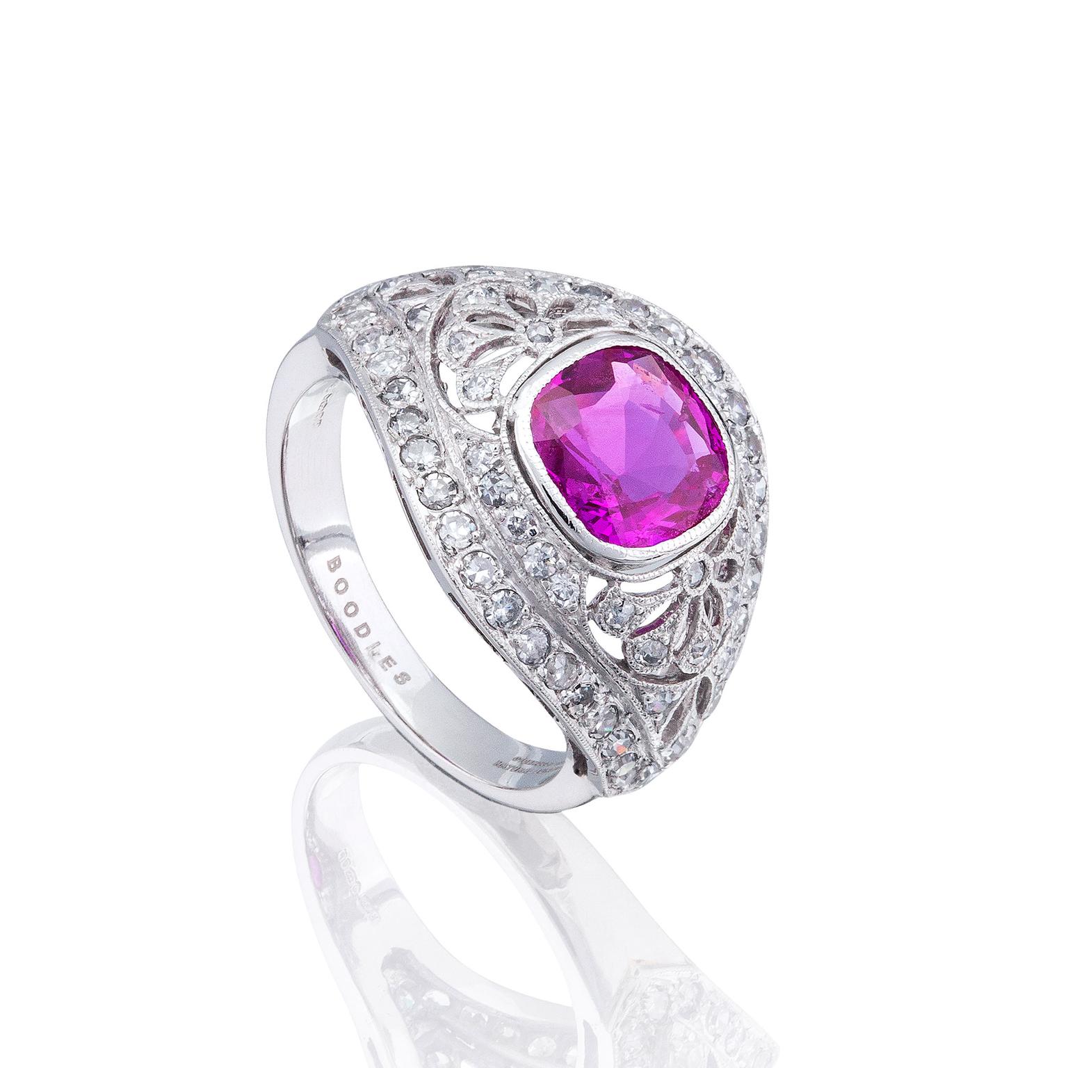 Boodles burmese ruby ring