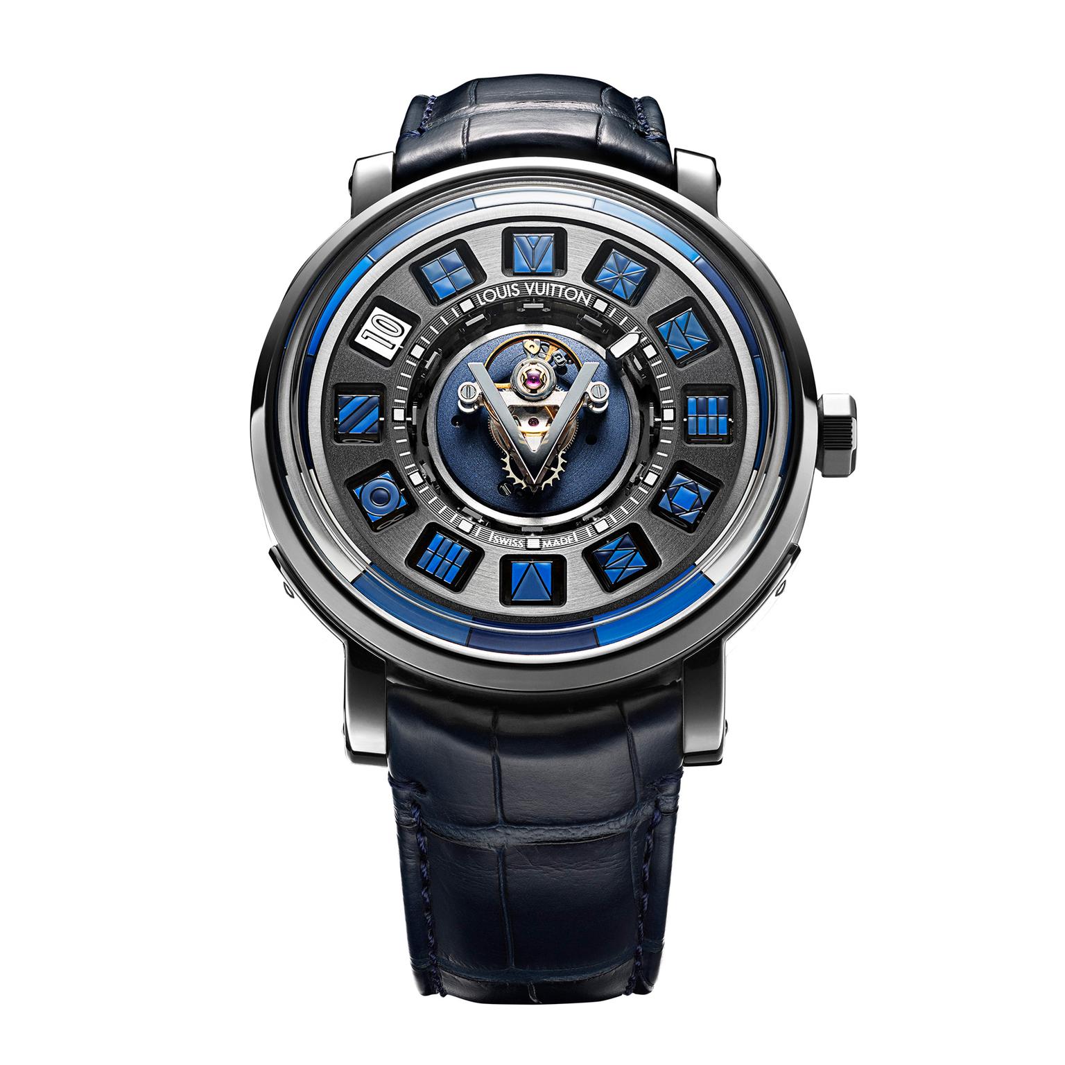 Normaly I don't like Louis Vuitton. Normaly The Escale Spin Time  Tourbillon Central Blue - Universal Launcher faces - Full Android Watch