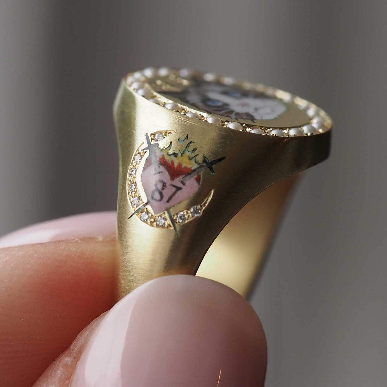 Cece Jewellery Taylor Swift bespoke ring Kelce 87 jersey 