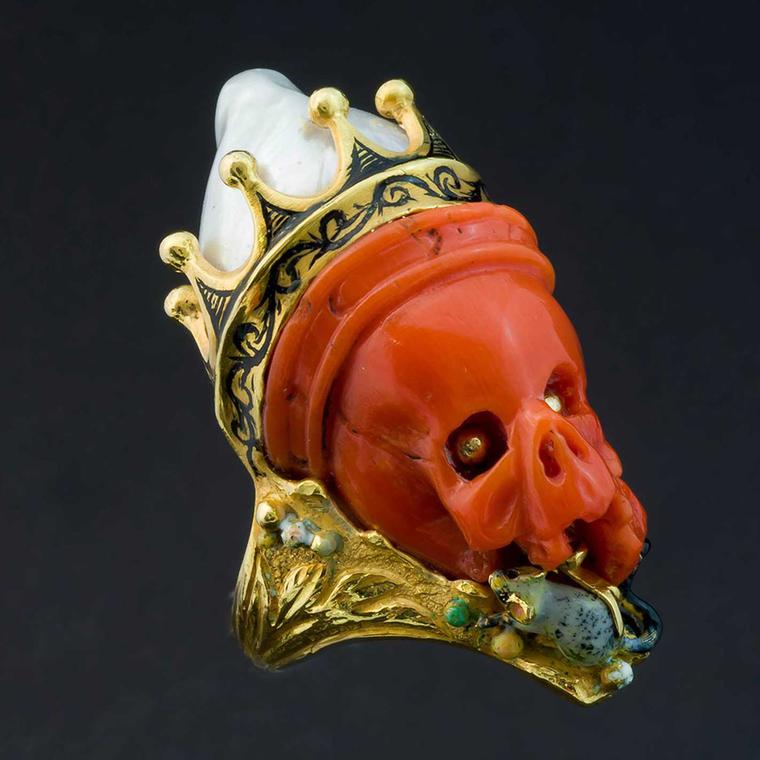 Attilio Codognato skull ring