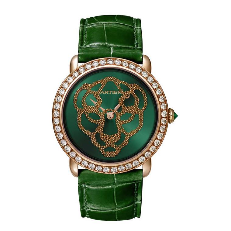 Cartier's Révélation d'une Panthére watch makes the face of the panther appear and disappear with a flick of the wrist 