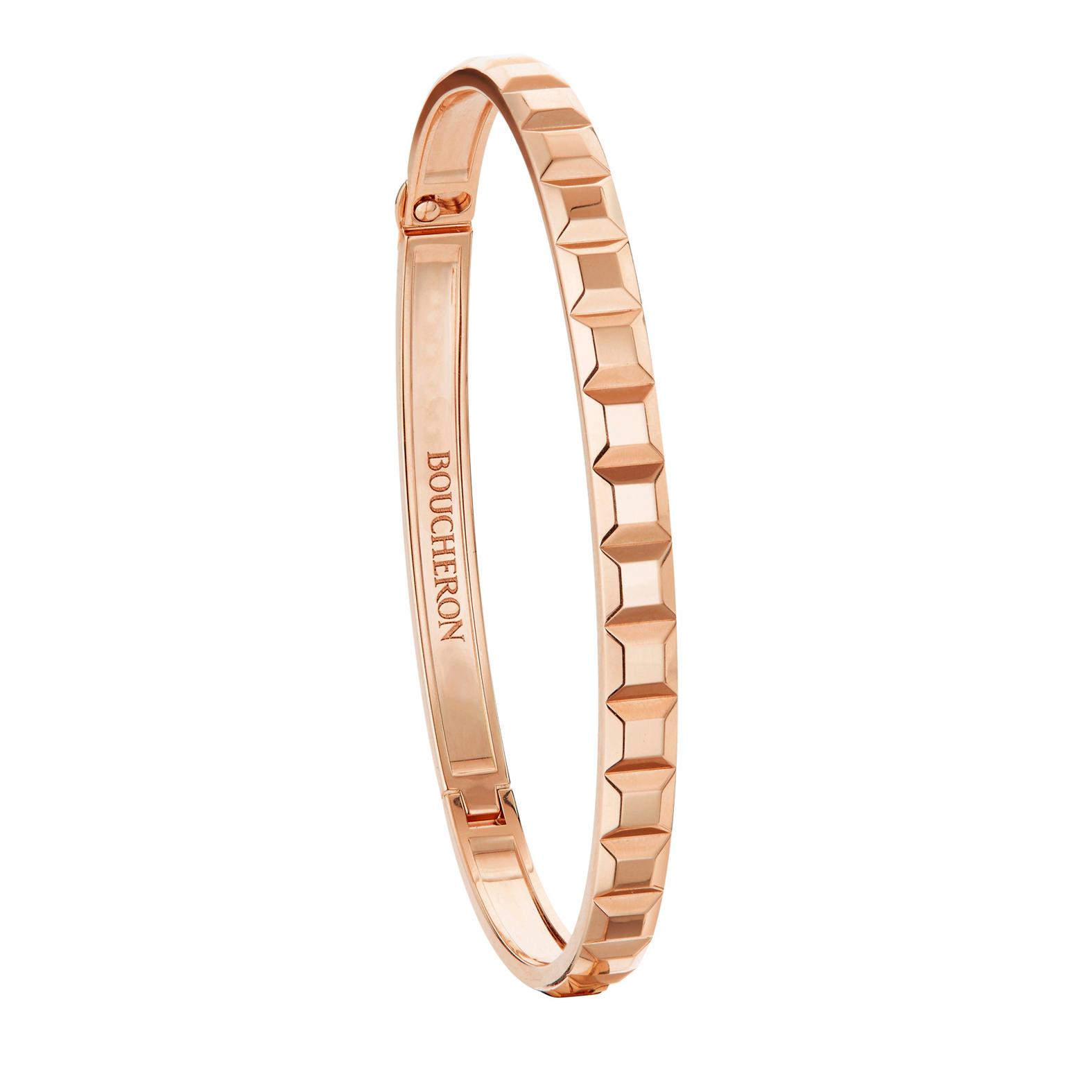 Boucheron Clou de Paris bangle in rose gold