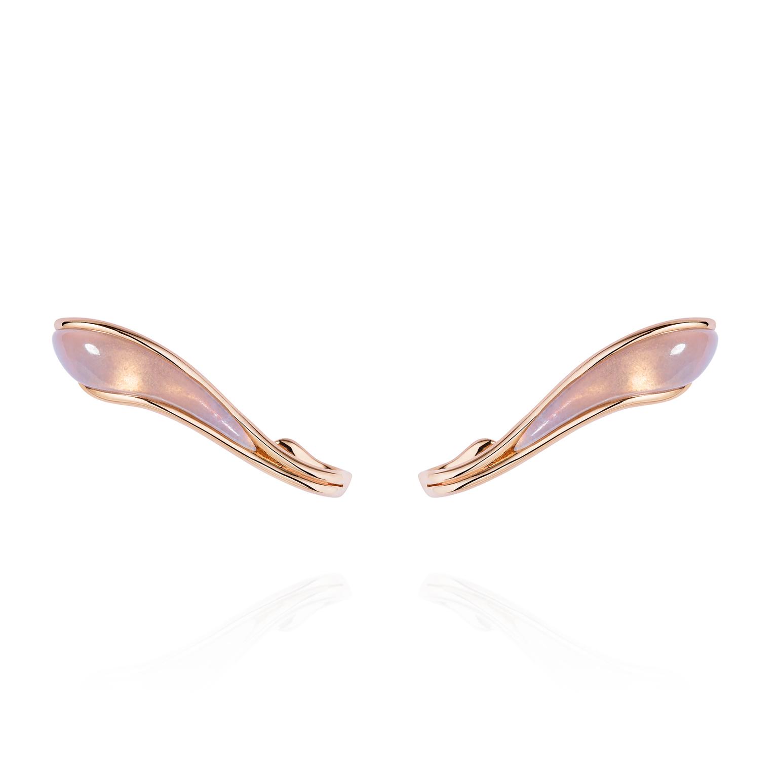 Fernando Jorge Stream chalcedony ear cuffs