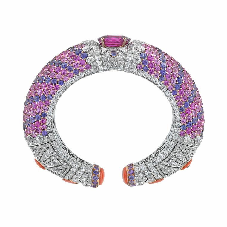 Van Cleef & Arpels Protection Federique Sri Lankan pink sapphire bracelet