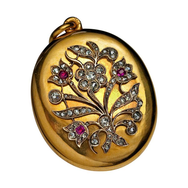 Romanov Russia gold locket