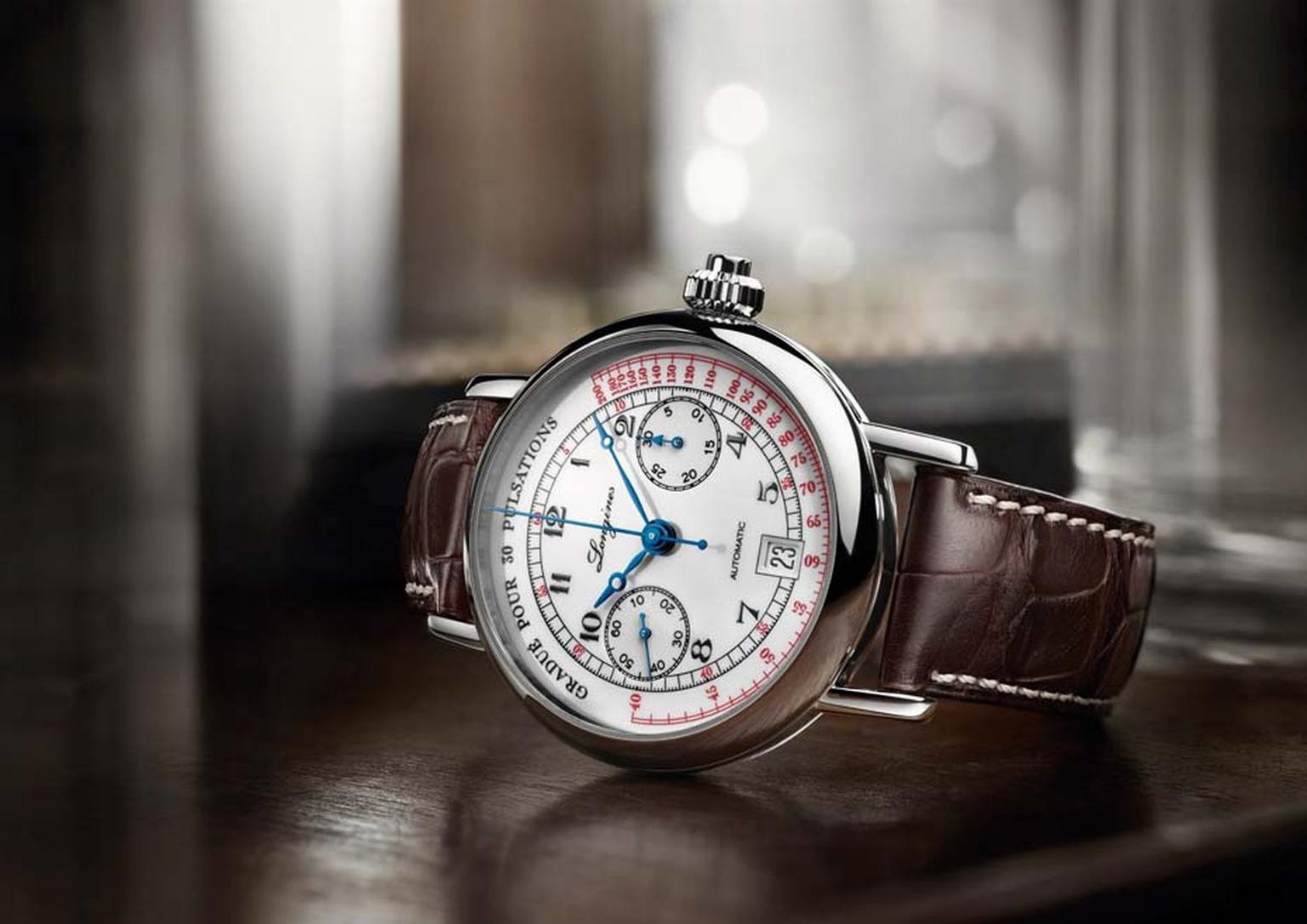 For purists of mechanical watches, take heart because there is a revival in the watch world of the faithful pulsometer or pulsograph, aka the doctor’s watch. Longines' new Pulsometer chronograph takes its design cues from a 1920s model.
