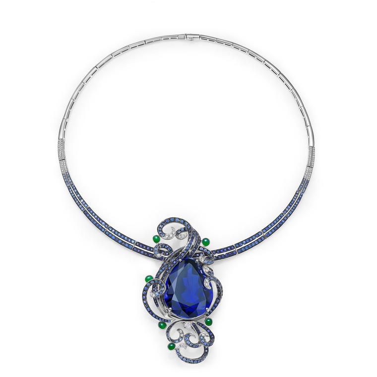 Fei Liu jewellery 103ct tanzanite necklace