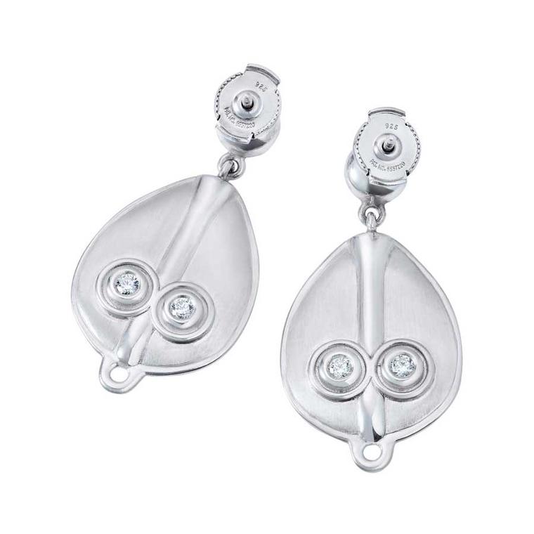 Boateng x Hirsh Power of Love silver earrings diamond