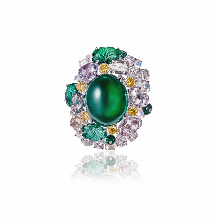 Anna Hu Siren Aria emerald ring