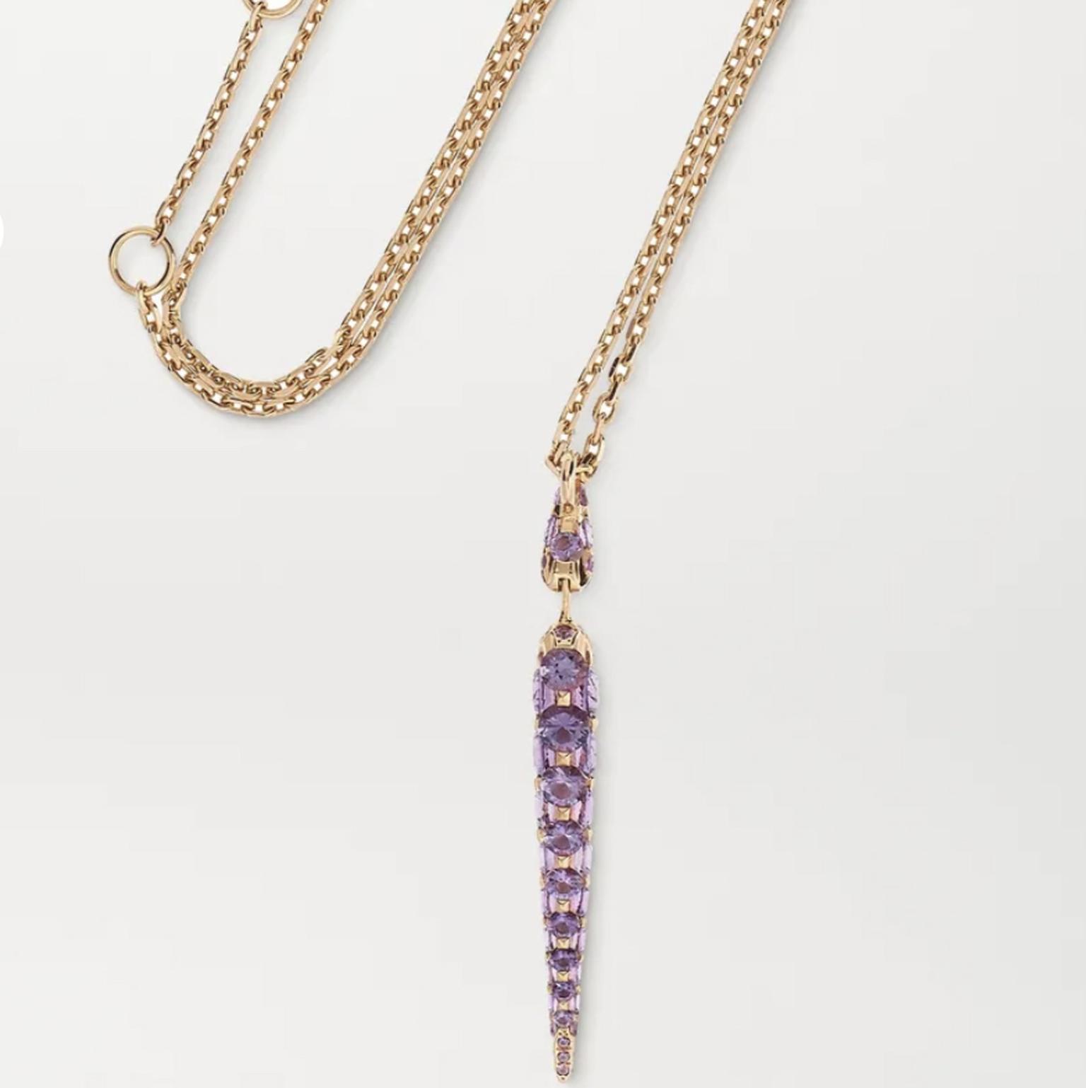 BOGHOSSIAN Merveilles Icicle 18-karat rose gold amethyst necklace  £4,600 Still