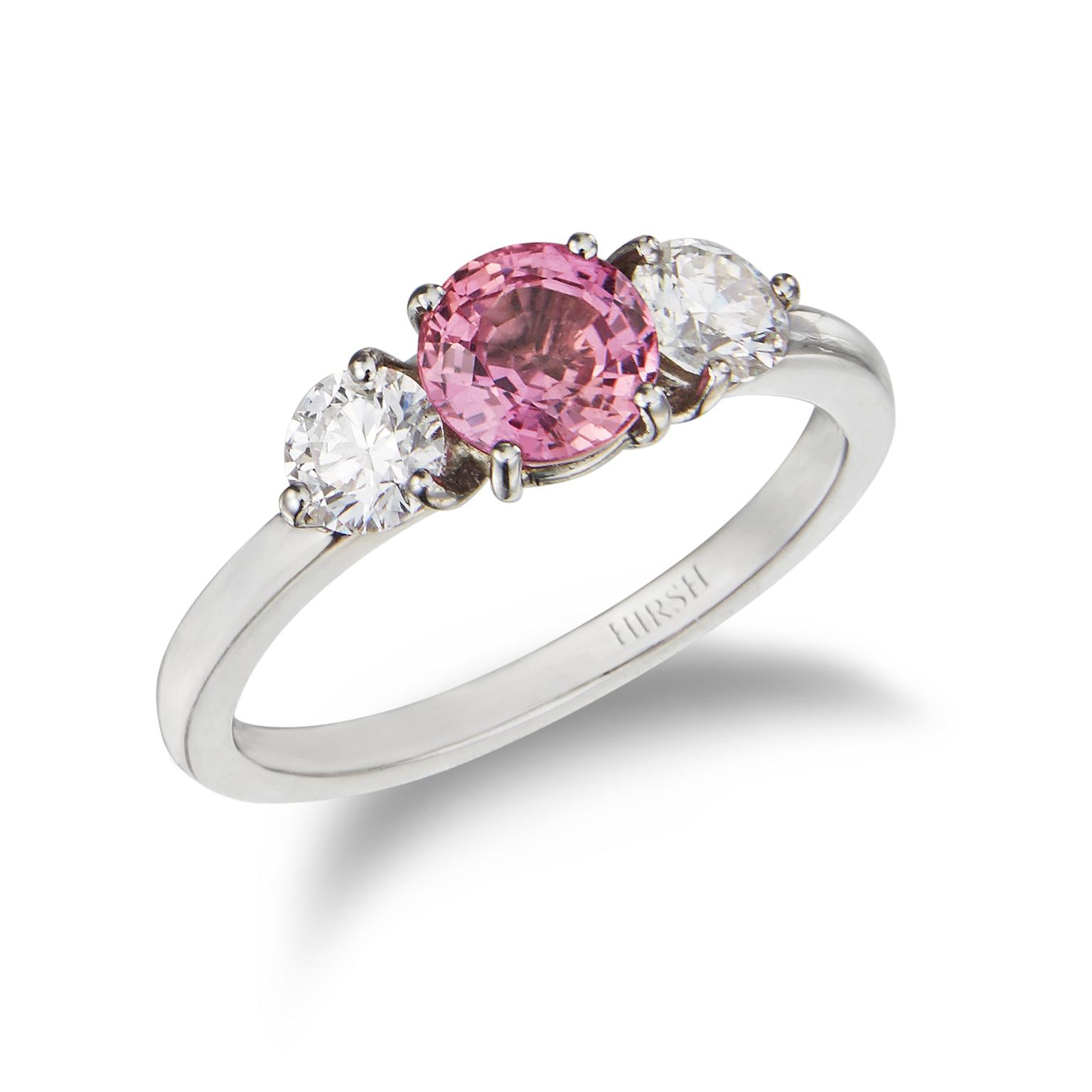 Hirsh London padparadscha ring