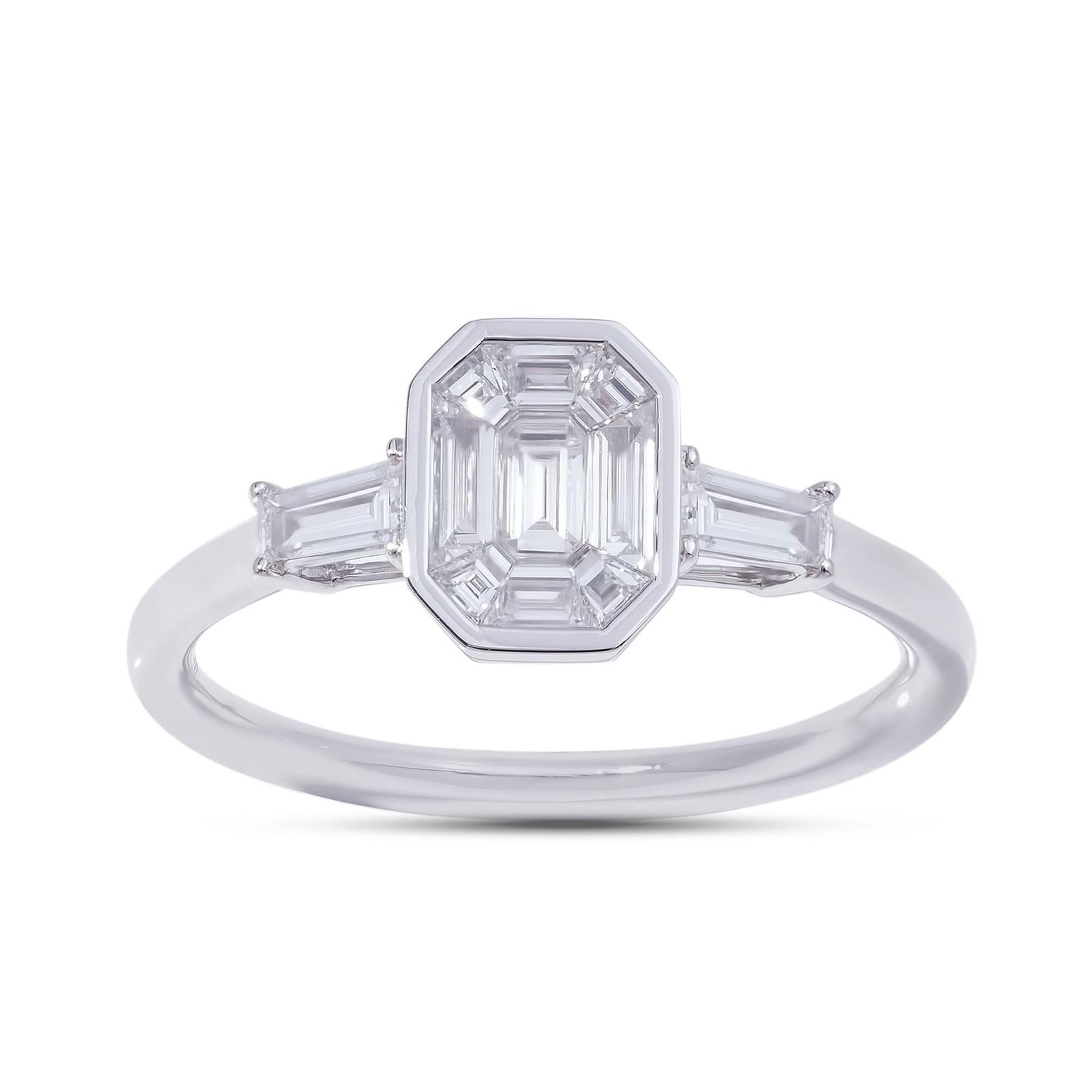 Stenzhorn solitaire 1carat look diamond ring