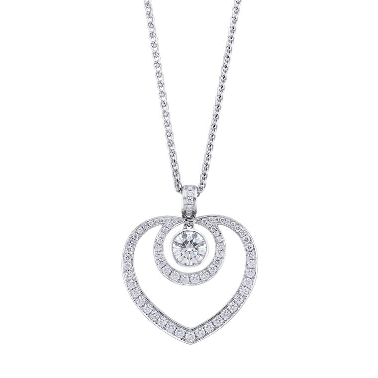 Boodles Sophie pendant necklace in platinum and diamond