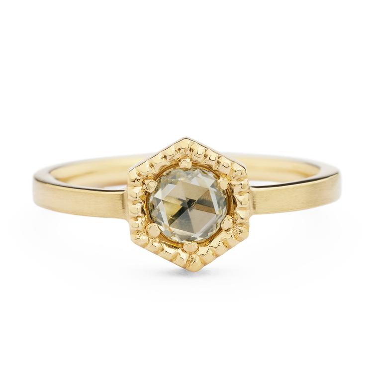 Jessica Poole bespoke Hexagon ring