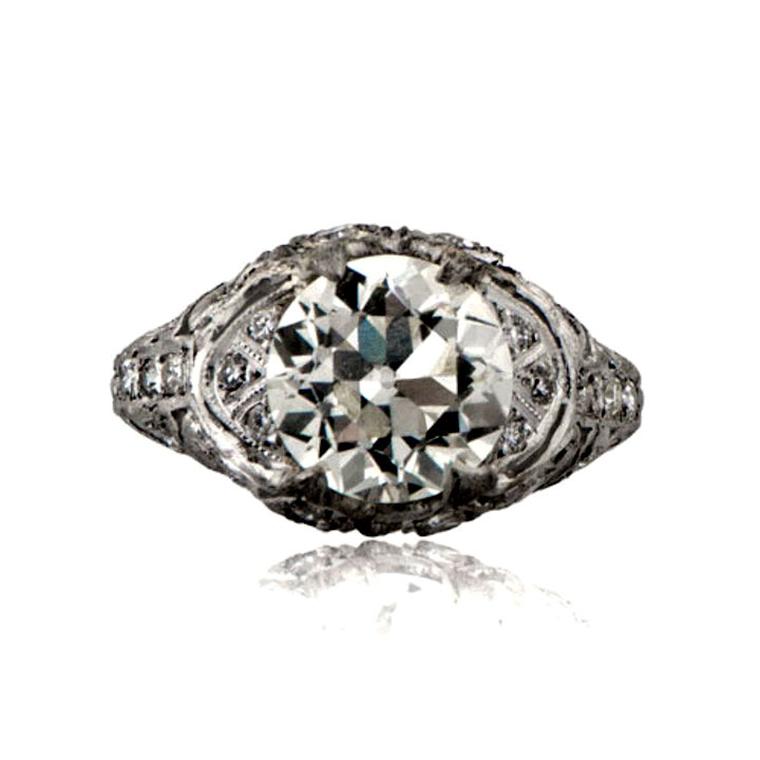 Estate Diamond Jewelry Art Deco engagement ring