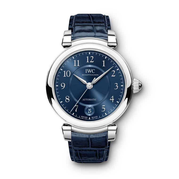 IWC Da Vinci Automatic 36mm steel watch for women with blue strap