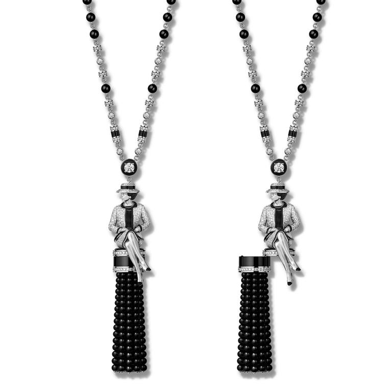 Gabrielle Long Necklace watch by Chanel