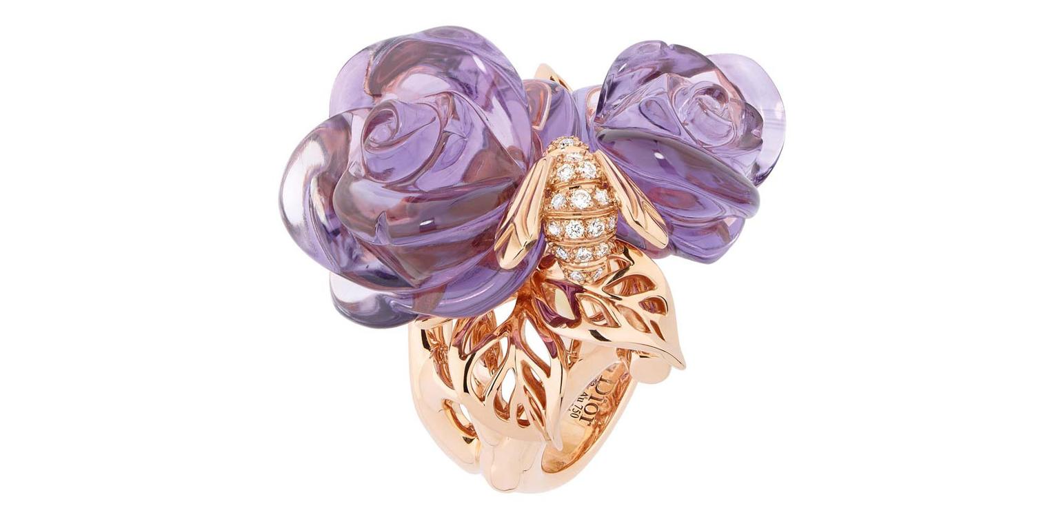 Dior Pre Catalan ring in pink gold with amethyst WS Theme