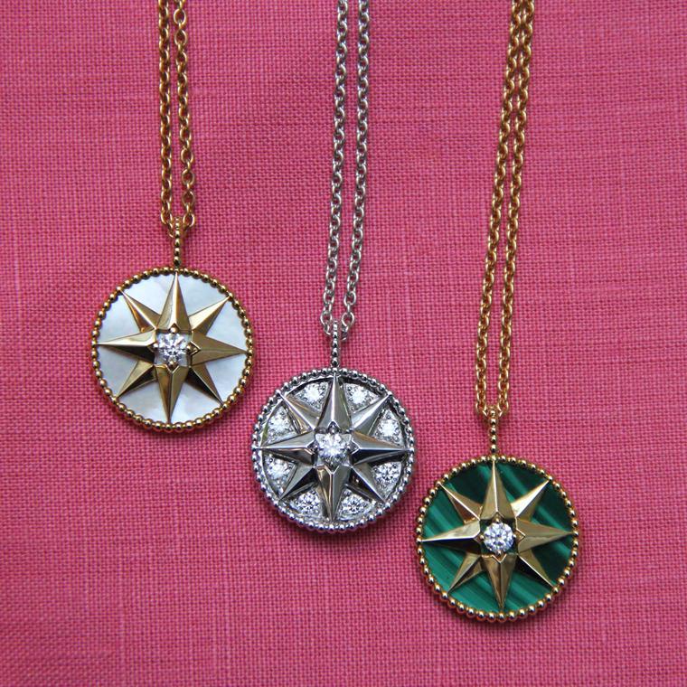 Dior Rose des Vents medallion necklaces