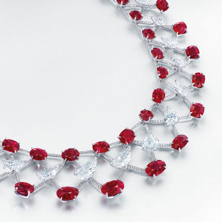 Edmond Chin necklace with rubies and diamonds