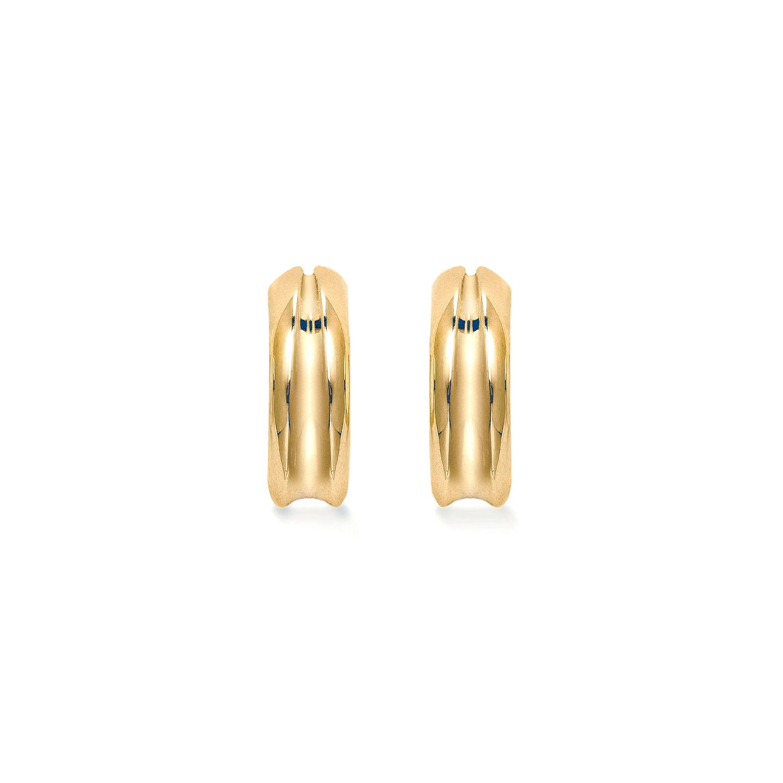Mappin & Webb Wildfell yellow gold hoop earrings