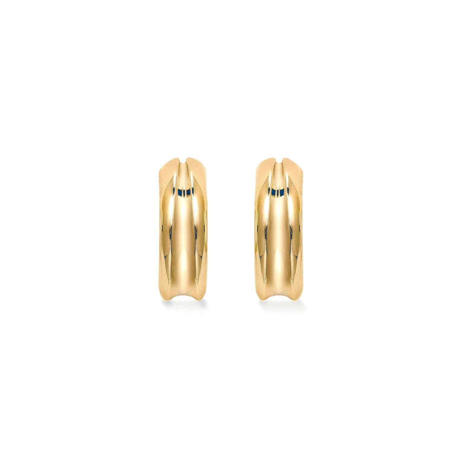 Mappin & Webb Wildfell yellow gold hoop earrings
