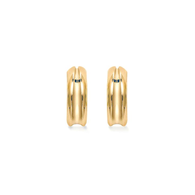 Mappin & Webb Wildfell yellow gold hoop earrings