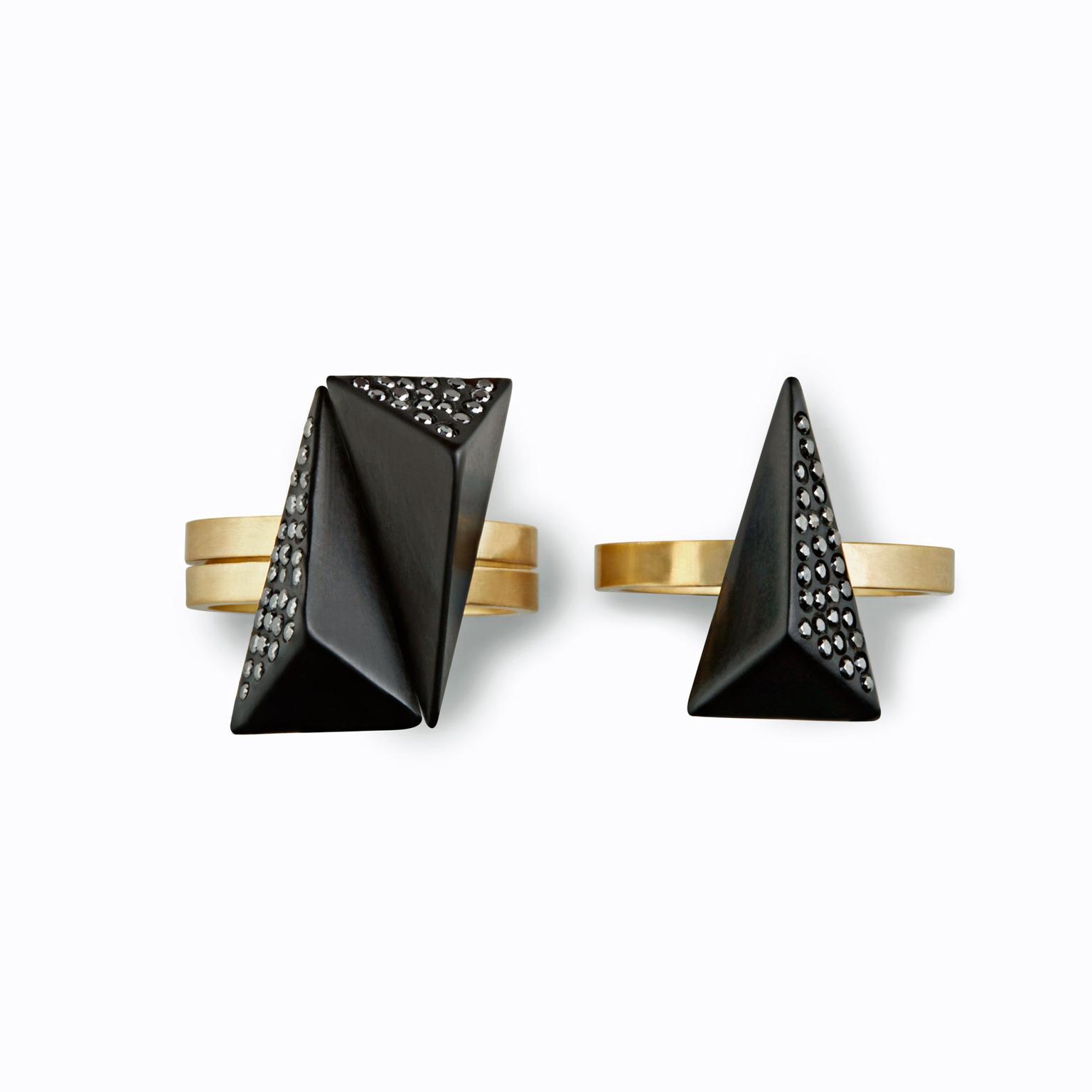 Jacqueline Cullen black diamond rings