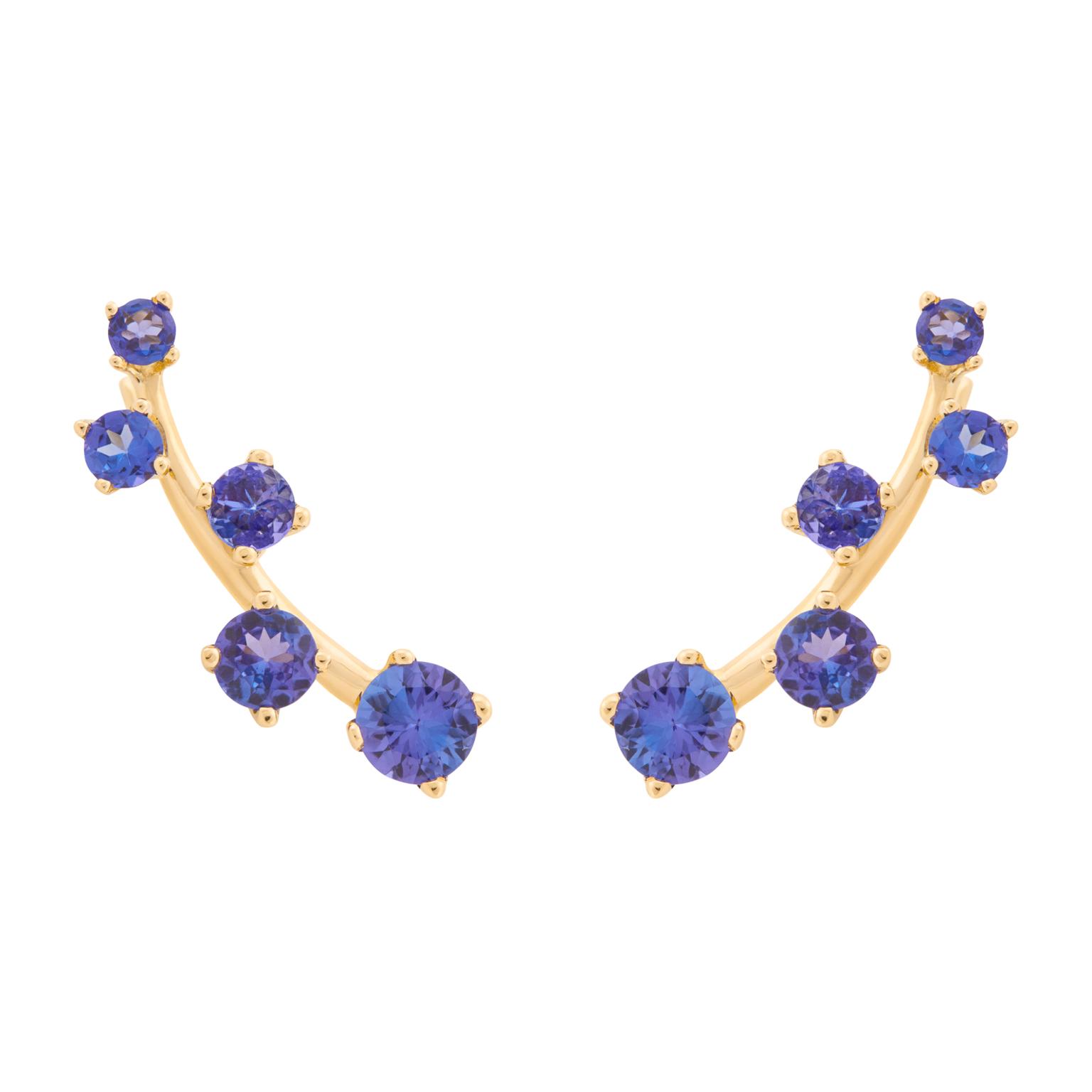 AYA Africa Sanyati cuff earrings with tanzanite