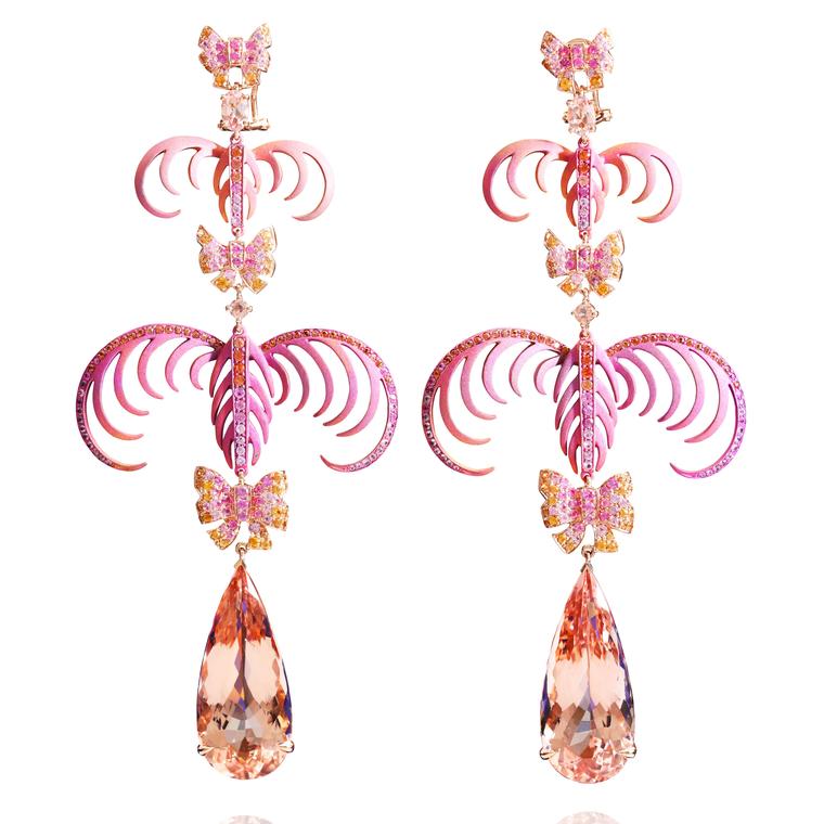 Lydia Courteille La Vie en Rose earrings 
