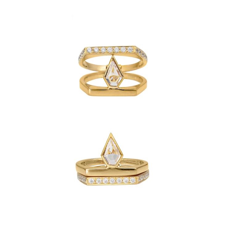 Rachel Boston transformable sapphire and diamond ring