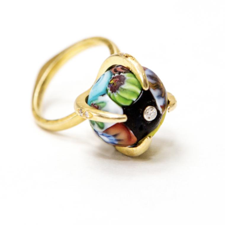 Stefania Indelicato 1000 flowers ring
