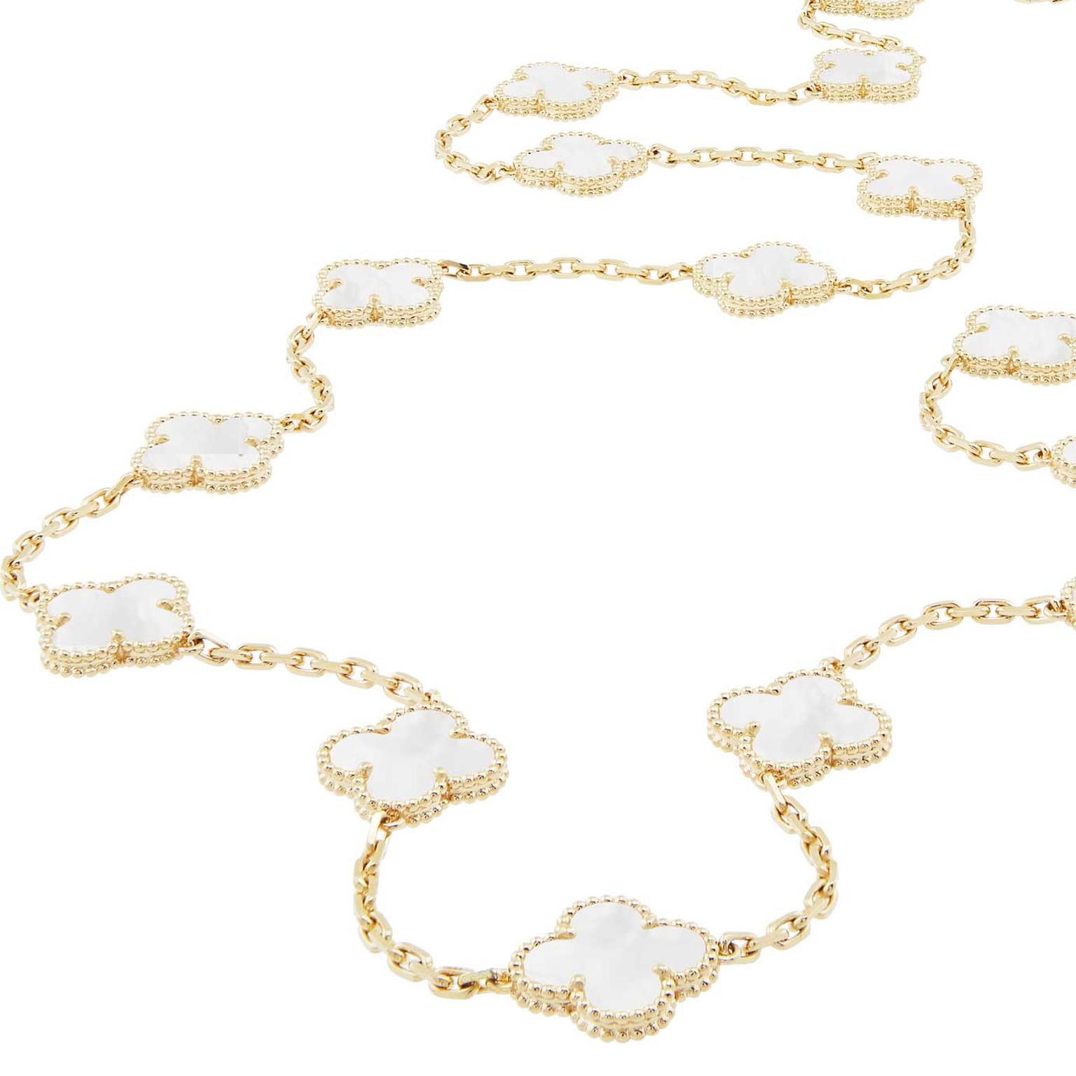 Van cleef deals rock crystal bracelet