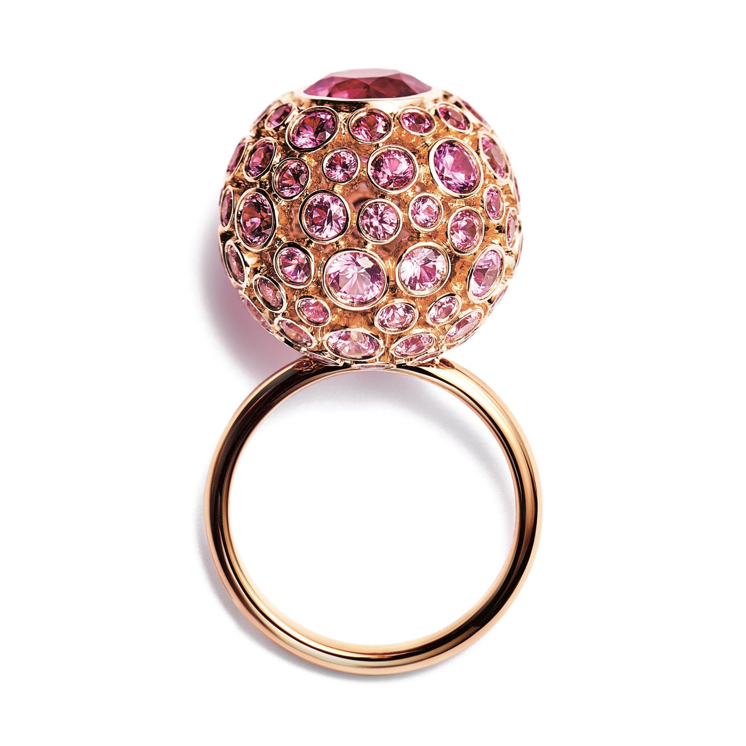 Tiffany Masterpieces Prism pink sapphire ring