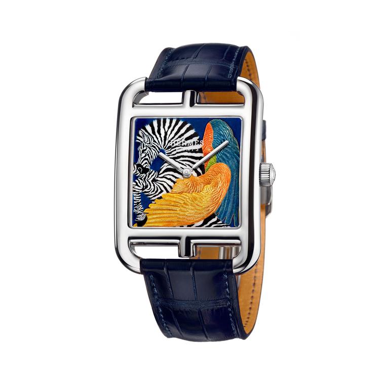 Hermes Cape Cod Zebra Pegasus watch