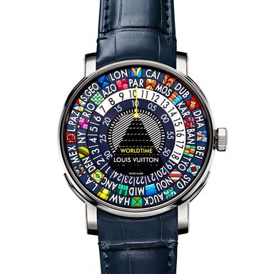 Escale Worldtime Blue watch | Louis Vuitton | The Jewellery Editor