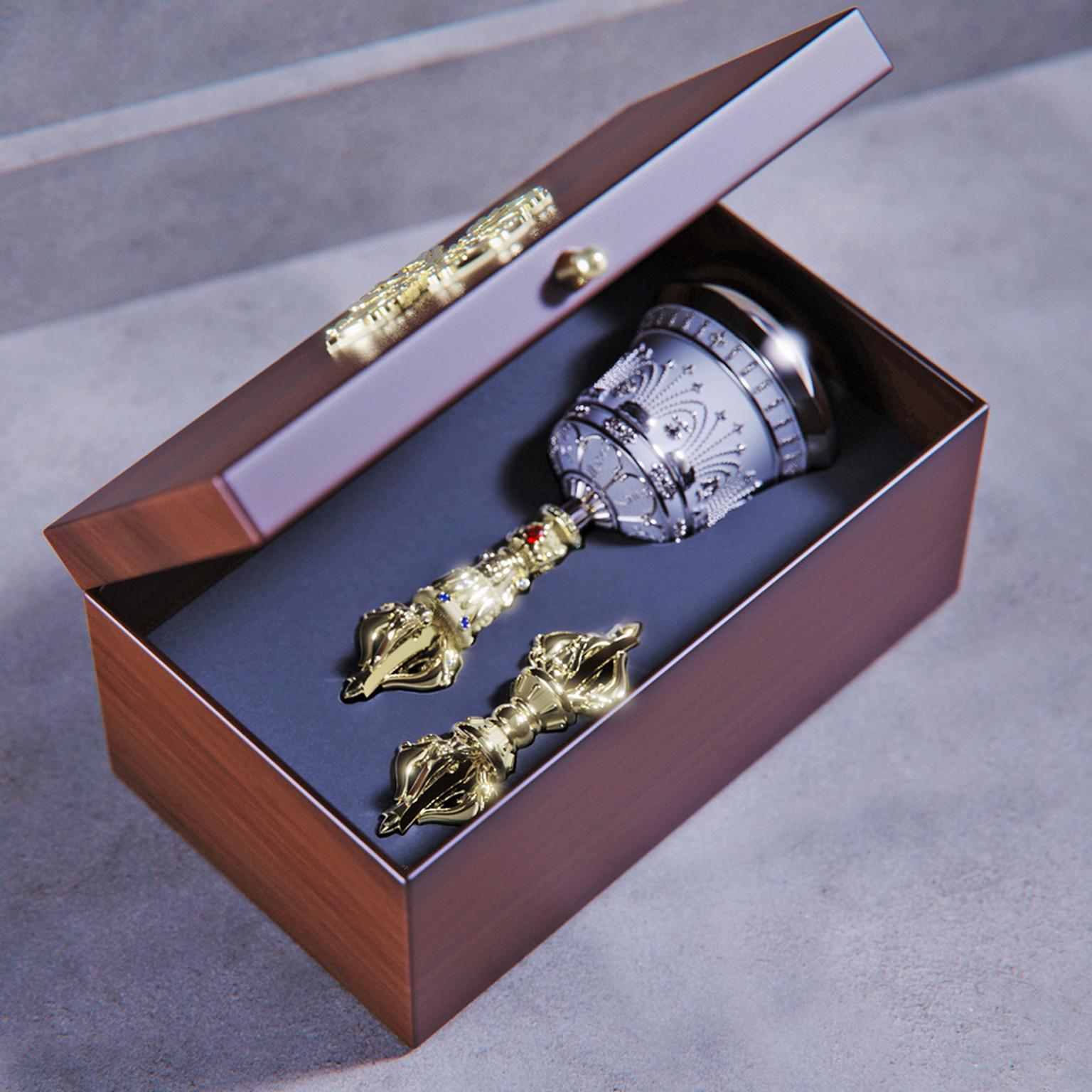 Recreaction of an ancient buddhist bell designed by Solitaire x Alex Armen