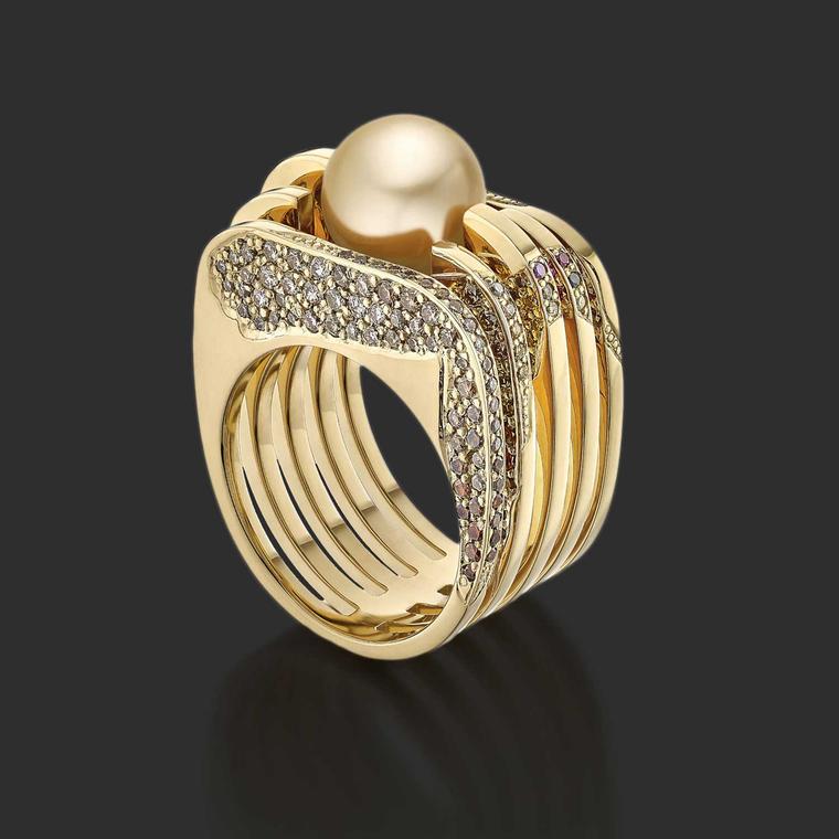 Vicky Lew Golden Chrysolampis Mosquitus ring