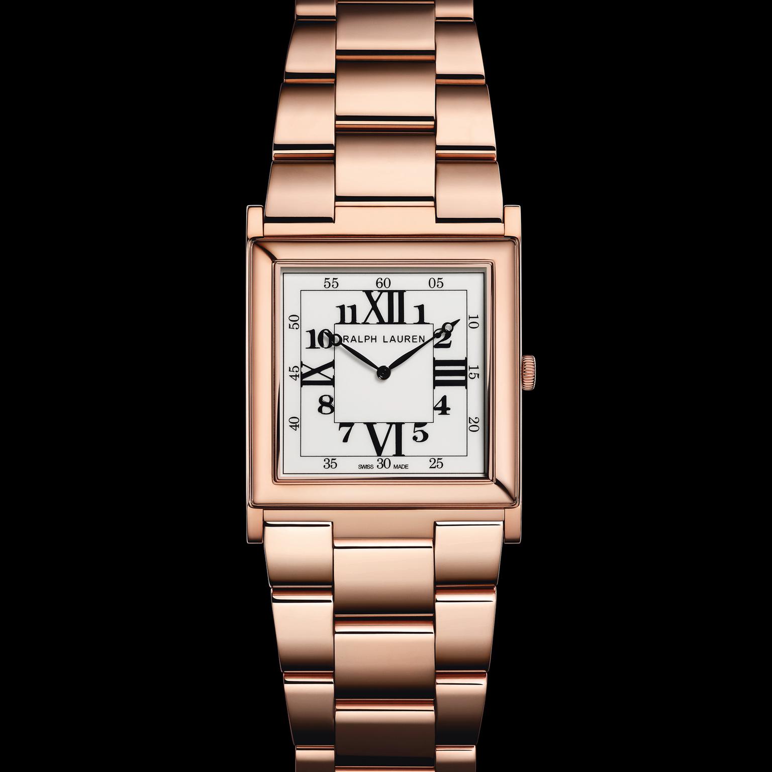 Ralph Lauren 867 small rose gold men's watch