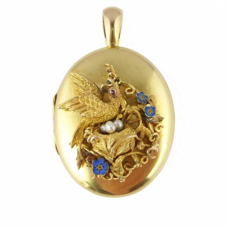 Provenance Jewellery mid-19th century gold locket