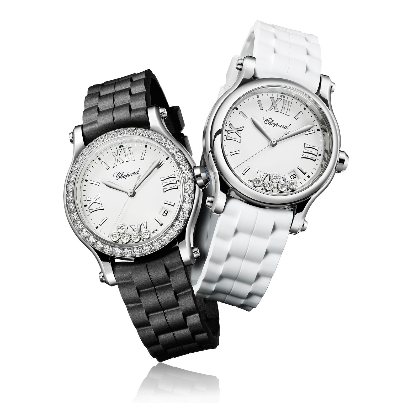 Chopard Happy Sport watches with interchangeable straps