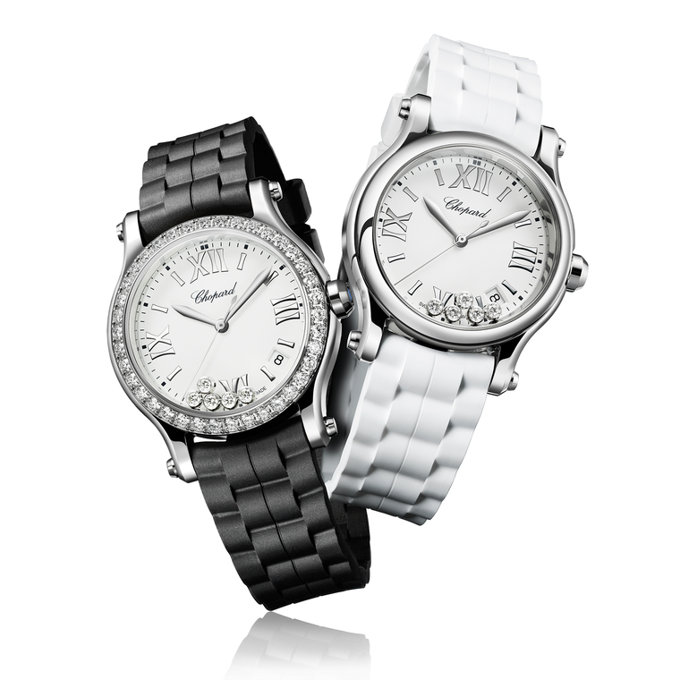 Chopard happy sport rubber on sale strap