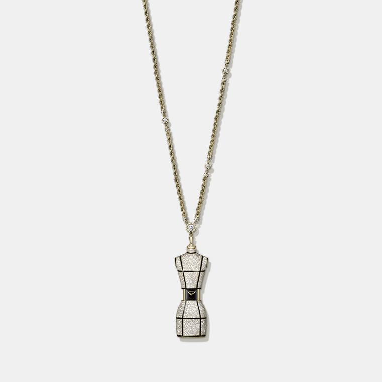 Bust Long Necklace Couture watch by Chanel
