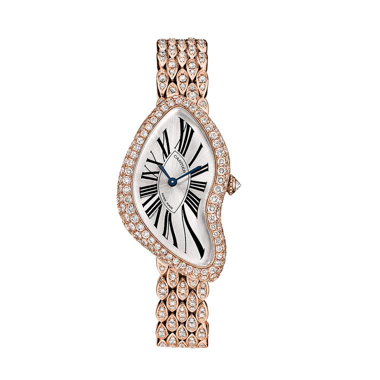 Cartier Crash watch in pink gold